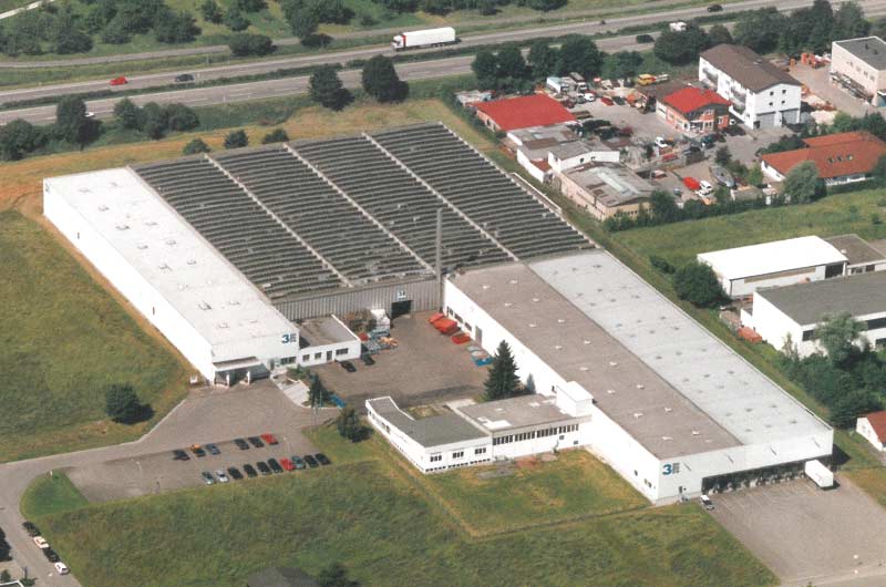 Luftaufnahme 3F Plüderhausen, Firmengelände 1998